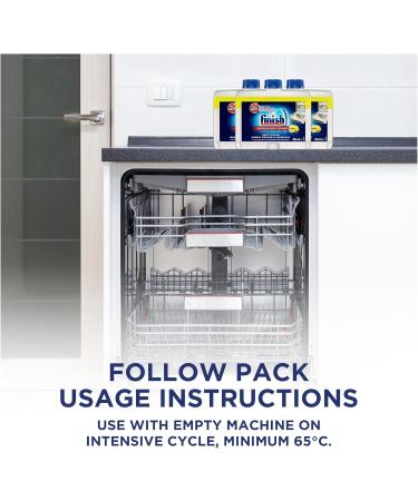 Buy Finish Dishwasher Cleaner Lemon 250mL - Effective Dishwashing Solution for Sparkling Clean Dishes | International Shipping Available - Buy Online on GoSupps.com