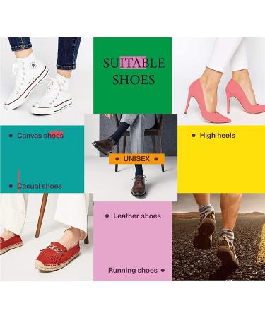 Premium Leather Heel Grips Cushions Inserts - Khaki 3 Pairs (0.35 inch) for Improved Shoe Fit and Comfort - Buy Online on GoSupps.com