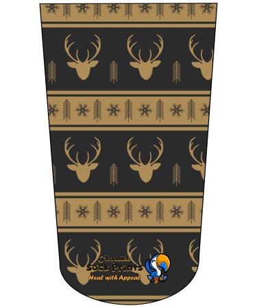 Amputee Stump Sock Reindeer Wallpaper V2 3Ply Stump Sock
