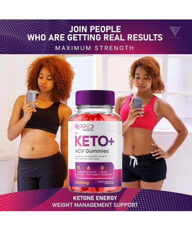 Ripped Results Keto Gummies - Advanced 1000MG ACV Supplement | Energy Boost with B12 & Beet Root | 60 Gummies - Buy Online on GoSupps.com