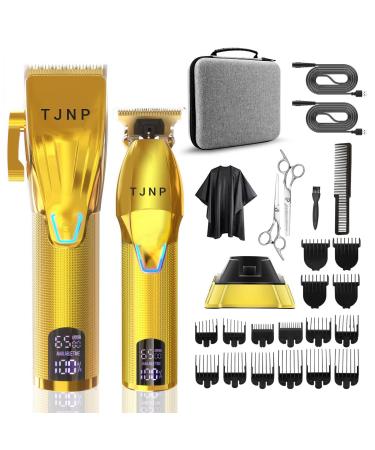 New Men Professional Cordless Rechargeable Beard Hair Cutting Kit Trimmer Barber Clipper for Home Use Hair Beauty Salon