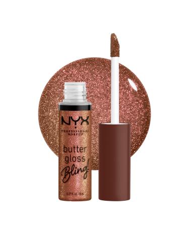 NYX PROFESSIONAL MAKEUP Butter Gloss Bling Brillant l vres v g talien non collant et brillant Hustla