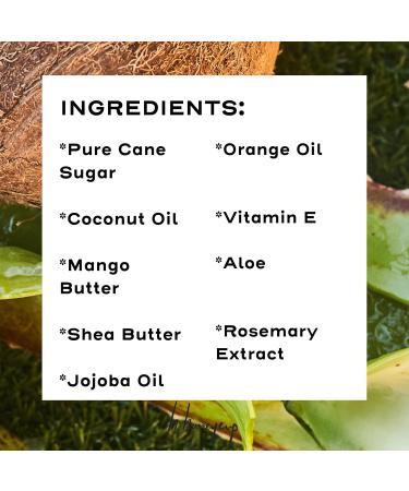 Coconut Lip Scrub 0.5 oz | Natural Sugar Exfoliator Moisturizing Coconut Oil Vegan & Cruelty-Free Eco-Friendly Gift for Self-Care - Buy Online on GoSupps.com