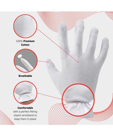 X-Small Kids Moisturizing Gloves - Premium Quality for Eczema and Sensitive Skin (7 Pairs) - Buy Online on GoSupps.com