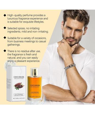 Choco Musk Eau De Spray Perfume Coco Musk Perfume Men Coco Musk Cologne For Men Suitable For Valentine's Day Party Music Festival Dating 50 ml/1.65 fl. oz (3PC) - Buy Online on GoSupps.com