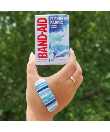 Buy Band-Aid Brand Flexible Fabric Bandages - Water Color Assorted 30 ct | International Shipping Available - Buy Online on GoSupps.com