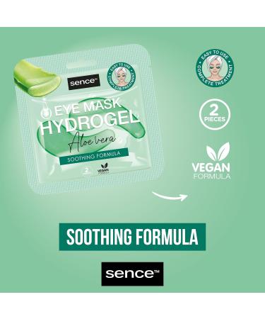 Sence Aloe Vera Hydrogel Eye Mask Vegan soin du visage pour d tendre la peau et lutter contre les cernes avec vitamine A et vitamine C Beauty Skincare Under Eye Patches (3 x 6 ml) - Buy Online on GoSupps.com