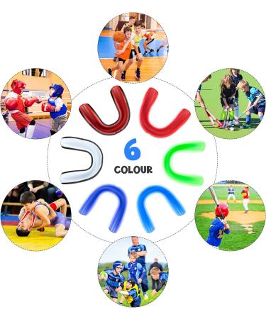 Kids Mouth Guard 6 Pack MENOLY - Toddler Sport Mouth Guard Set with Portable Cases - For Football, Basketball, Boxing, MMA - Ages Under 7 - Buy Online on GoSupps.com