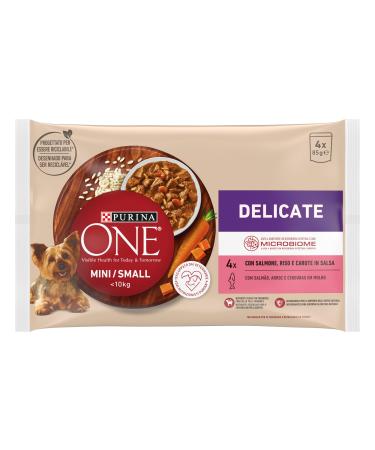 Purina One Delicate Wet Dog Food Salmon in Gravy Multipack, 48 x 85g Pouches