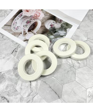 6 Rolls White Floral Tapes for Bouquet Wrapping and Crafts - Wedding Flower Adhesives - Buy Online on GoSupps.com