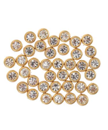 COHEALI 150 Pcs Four Claw Drill Nail Brass Fittings Leather Studs -jaw Iv Diy Cloth Material Degreasing Shoe Goldenx3pcs 0.6X0.6CMx3pcs
