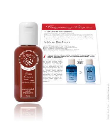 Farbstark Clean Colours Theatre Make-up - water-soluble make-up colour 50 ml dark red