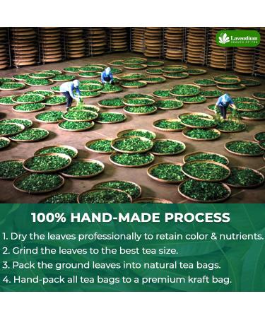 Lavendium Premium 40 Banaba Leaf Tea Bags 100% Natural & Pure from Banaba Leaves. Loose Leaf Banaba Herbal Tea. Made with Natural Tea Bags No Sugar No Caffeine No Gluten Vegan. - Buy Online on GoSupps.com