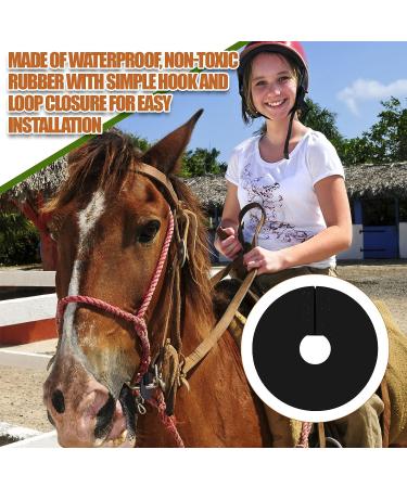 Sumind 4 Pcs Rubber Bit Guards for Horses - Protect Mouth and Lips from Chafing and Pinching - Soft, Flexible, Black Horse Bit Cheek Guards - Buy Online on GoSupps.com