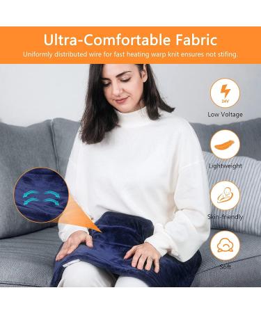 ADvancore Electric Weighted Heating Pad for Neck & Shoulder - Portable Pain Relief Wrap with 6 Heat Settings, Machine Washable - Ideal for Women, Men, Mom, Dad - Buy Online on GoSupps.com