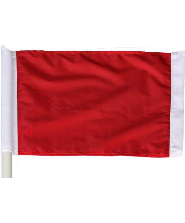 Kwik Goal Premier Corner Flags & Bases Set - Red & Black (4 Flags & Bases) - Buy Online on GoSupps.com