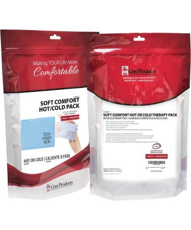 Core Products Soft Comfort CorPak Hot and Cold Therapy - 10 X 13 (2 Pack) | Pain Relief | Reusable Gel Pack | Microwaveable Heating Pad - Buy Online on GoSupps.com