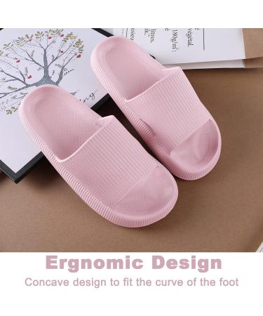 Monerffi Women's Vintage Open Toe Sandals - Anti-Slip Breathable Lightweight Beach Slippers - EU Size 44/45 Pink - Buy Online on GoSupps.com