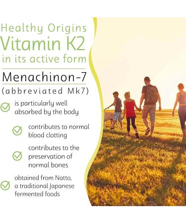 Healthy Origins Vitamin K2 MK-7 100mcg - 180 Vegetarian Softgels | High Strength, Lab Tested, Gluten-Free, Non-GMO - Buy Online on GoSupps.com