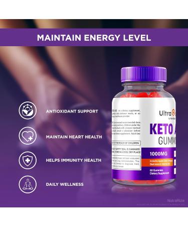 Ultra Quick Keto ACV Gummies - All Natural 1000MG Supplement | Premium Keto + ACV Formula | Official Reviews (60 Gummies - Buy Online on GoSupps.com