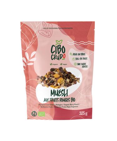 Berry Muesli - 325g. Oat and Rye Muesli with Dried Fruits such as Cherry, Red Currant, Strawberry and Raspberry.