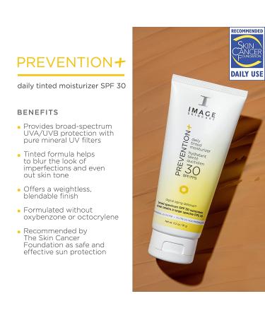 IMAGE Skincare Daily Tinted Moisturizer 3.2oz - Prevent Signs of Aging - Buy Online on GoSupps.com