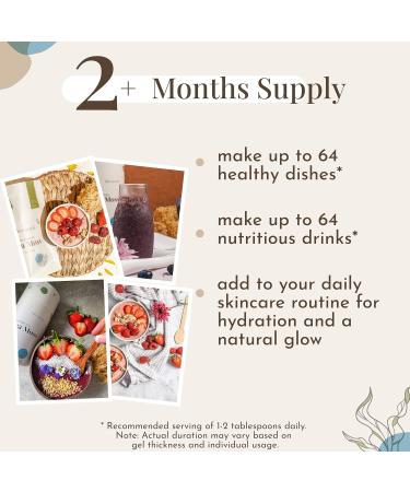 Mecantu Raw Sea Moss (Irish Sea Moss) - Ethically Sourced & Eco-Friendly | Create Healthy Vegan Food Drinks Sea Moss Gel and Sea Moss Powder | 2+ Months Supply (100g) main - Buy Online on GoSupps.com