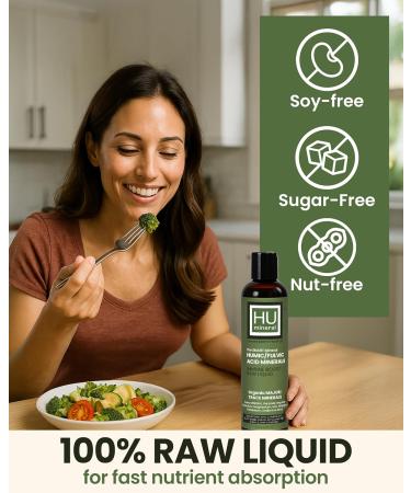 Humineral Fulvic Acid Trace Minerals Drops for Water - Raw Liquid Ionic Minerals with Humic Acid & Electrolytes - Energy Immune & Gut Support Detox - Vegan Plant-Based Concentrate - 8 oz - Buy Online on GoSupps.com