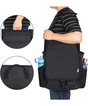 Luxja Car Front Seat Organizer with Cover - Black | Car Seat Storage Organizer - Buy Online on GoSupps.com