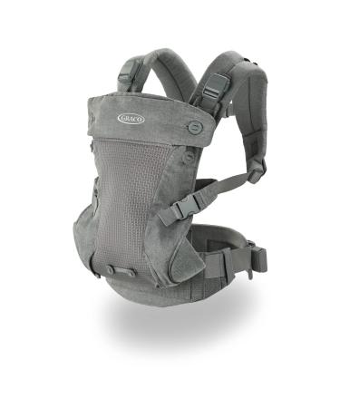 Graco Cradle Me 4 in 1 Baby Carrier | Includes Newborn Mode with No Insert Needed, Mineral Gray Cradle Me 4 in 1 Mineral Gray