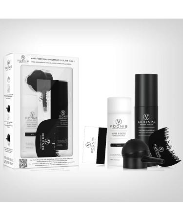 Buy COMPLETE SET 5-in-1 ADONIS Hair Fiber Kit - All Natural Keratin Hair Fibers for Thinning Hair | Fast International Shipping - Buy Online on GoSupps.com