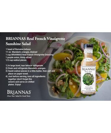 Brianna's Homestyle Real French Vinaigrette Salad Dressing Gluten Free No Sugar Vegan No MSG 355ml - Buy Online on GoSupps.com