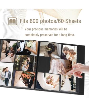 Miaikoe Photo Album 6x4 600 Pockets Slip in Large Capacity Album for Family Wedding Anniversary Linen Album Book Holds 600 Horizontal and Vertical 10x15cm Photos(600 Pockets Pink) 600 Pockets Pink - Buy Online on GoSupps.com