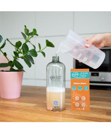 EzeeTabs Kitchen Cleaner - Cleaning Tablets for Microplastic-free Biodegradable and Vegan Cleaning Products - 4 x Cleaner with Degreasing Power - Buy Online on GoSupps.com