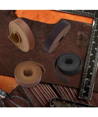 Top Grain Leather Strap - 1/2 x 72 Black Leather Strip for DIY Crafts & Projects - Buy Online on GoSupps.com