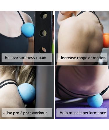 PROTONE Light Red Lacrosse Ball - Trigger Point Massage & Physiotherapy Tool for Crossfit Recovery - Buy Online on GoSupps.com