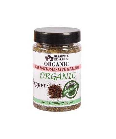 Blessfull Healing Organic Pepper 200 Gram Airtight Container (Packing May Vary) 200 Gram 7.05 oz
