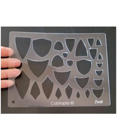 Cabtopia - Lapidary Jewelry Design Template StencilZeal