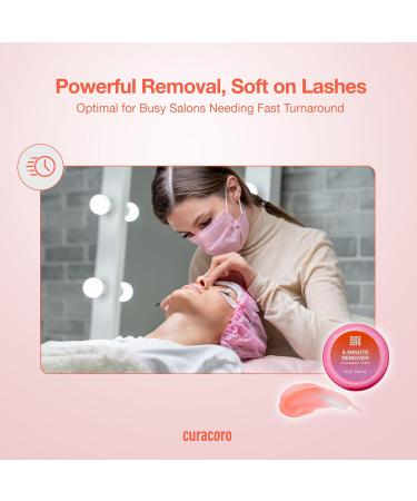 Curacoro Lash Gel Remover 10g - Professional Eyelash Extension Glue Dissolver Low Irritation Strawberry Scent - Ideal for Sensitive Skin - Buy Online on GoSupps.com