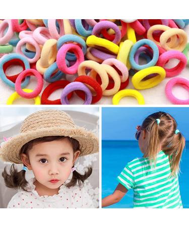 100Pcs Baby Hair Ties Set with Hair Tools and Clips for Toddler Girls - Hair Accessories Kit with Topsy Tail Tool, Duck Bill Clips, Rat Tail Comb - Type C - Buy Online on GoSupps.com