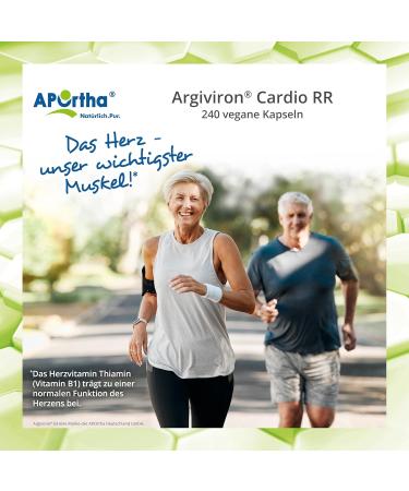 Buy Aportha Cardio RR - 240 Vegan Capsules | L-Arginine L-Citrulline Heart Vitamins | Gluten-Free Allergen-Free Sugar-Free 1 Month Supply - Buy Online on GoSupps.com
