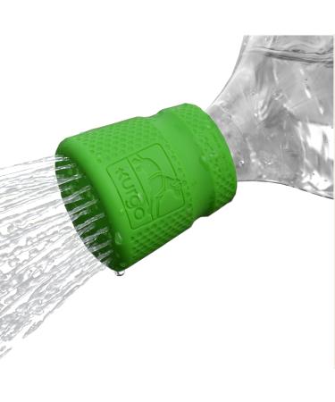 Kurgo Mud Dog Dog travel shower silicone shower attachment for PET bottles from 473 ml to 2 l dishwasher-safe for dog green 1 piece (1 Pack)