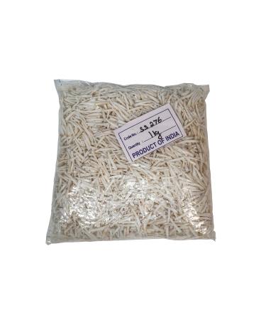 One KG Bag (2.2 lbs) of 0.5" to 1" Dentalium octagulatum Shells (267-SKG-AS)