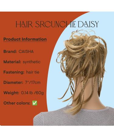 CAISHA XXL Hair Part Hair Gum Daisy Dutt | Wavy Synthetic Fiber Heat-Resistant | Honeyblond & Braided Styles - Shop Internationally! - Buy Online on GoSupps.com