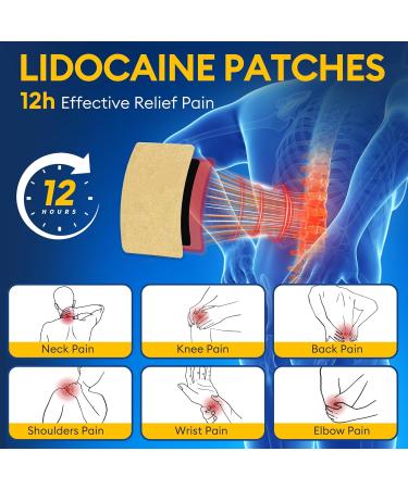 SZLGANG 4% Lidocaine Pain Relief Patches - (Large 30 Count) Maximum Strength Relief for Back Neck Shoulder Joint & Muscle Pain 3.9 x 5.5 -03245 - Buy Online on GoSupps.com