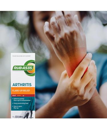 RUB A535 Arthritis Flare-Up Relief Heat Cream Deep Penetrating Heat to Relieve Pain and Inflammation 90 g - Buy Online on GoSupps.com