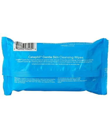 Cetaphil Gentle Skin Cleansing Cloths for Dry Sensitive Skin - 25 ct. Unscented Wipes - Buy Online on GoSupps.com
