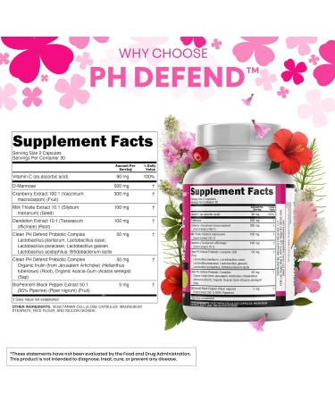 Clean Nutraceuticals Vaginal Probiotics for Women with Cranberry D-Mannose Prebiotics pH Balance Support Feminine Health Urinary Tract Cleanse Capsule Alternative to Gummies 60 Count 1 - Buy Online on GoSupps.com