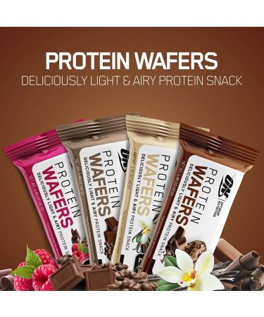 Optimum Nutrition Chocolate Creme Protein Wafers - 9 Packs (1.48 oz each) | High Protein Snack - Buy Online on GoSupps.com
