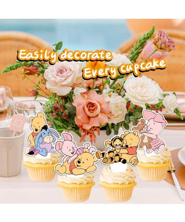 48 Pcs Cartoon Winnie Cupcake Toppers - Buy Online on GoSupps.com